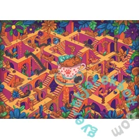 Trefl 500 db-os Premium Plus puzzle - The Impossible Maze - Happy Dachshunds (37630)