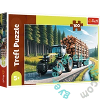 Trefl 100 db-os puzzle - Erdészeti traktor (16493)