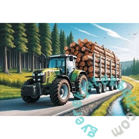Trefl 100 db-os puzzle - Erdészeti traktor (16493)