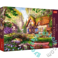 Trefl 1000-db-os Premium Plus puzzle - Tea Time - Egy szép faház az erdőben (10804)