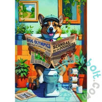 Trefl 1000 db-os Premium Plus puzzle - Corgi a fürdőszobában (12140)