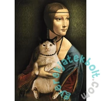 Trefl 1000 db-os puzzle - Hölgy macskával (10663)