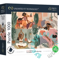 Trefl 1000 db-os UFT Prime puzzle - Yoga, Cats, Coffee - Hello Morning (10694)