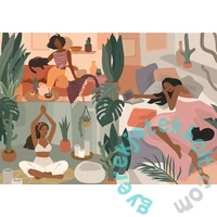 Trefl 1000 db-os UFT Prime puzzle - Yoga, Cats, Coffee - Hello Morning (10694)