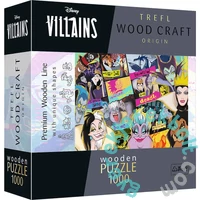 Trefl 1000 db-os Wood Craft Prémium Fa Puzzle - Disney Gonoszai (20167)