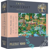 Trefl 1000 db-os Wood Craft Prémium Fa Puzzle - Franciaország nevezetességei (20150)