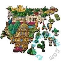 Trefl 1000 db-os Wood Craft Prémium Fa Puzzle - Franciaország nevezetességei (20150)