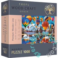 Trefl 1000 db-os Wood Craft Prémium Fa Puzzle - Színes léggömbök (20143)