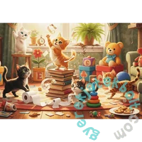 Trefl 160 db-os puzzle - Macskacsínytevés (15442)