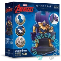 Trefl 160 db-os Wood Craft Shaped Prémium Fa Puzzle - Marvel - Thanos a trónon (20184)