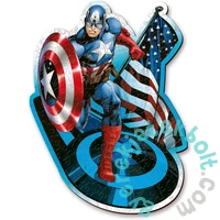 Trefl 160 db-os Wood Craft Shaped Prémium Fa Puzzle - Marvel - Amerika kapitány (20194)