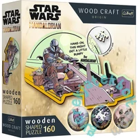 Trefl 160 db-os Wood Craft Prémium Fa Puzzle - Star Wars - Mandalorian (20187)