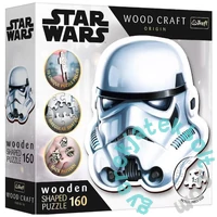 Trefl 160 db-os Wood Craft Shaped Prémium Fa Puzzle - Star Wars - Rohamosztagos sisak (20188) 
