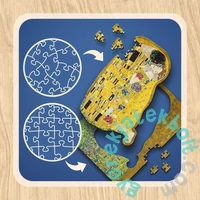 Trefl 200 db-os Wooden Contour Fa Puzzle - Gustave Klimt - The Kiss (20247)