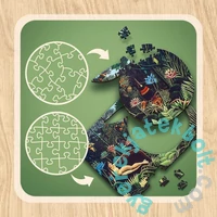 Trefl 200 db-os Wooden Contour Fa Puzzle - Henri Rousseau - Az Álom (20253)