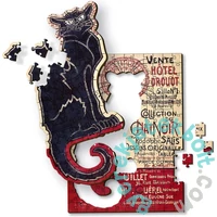 Trefl 200 db-os Wooden Contour Fa Puzzle - Théophile Steinlen - A fekete macska (20254)