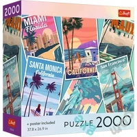 Trefl 2000 db-os USA Collection puzzle - Journey through the USA (99228)
