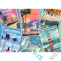 Trefl 2000 db-os USA Collection puzzle - Journey through the USA (99228)