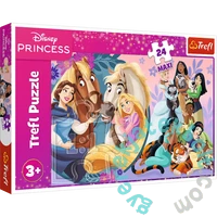Trefl 24 db-os Maxi puzzle - Disney Princess - Barátság mosolya (14379)