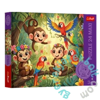 Trefl 24 db-os Maxi puzzle - Majmok és Barátai (14423)