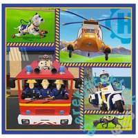 Trefl 3 az 1-ben puzzle (20,36,50 db-os) - Sam, a tűzoltó (34868)