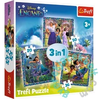 Trefl 3 az 1-ben puzzle (20,36,50 db-os) - Encanto (34866)