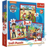 Trefl 3 az 1-ben puzzle (20,36,50 db-os) - Mancs őrjárat (34867)