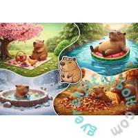 Trefl 300 db-os puzzle - Four Seasons with Capybaras (23052)