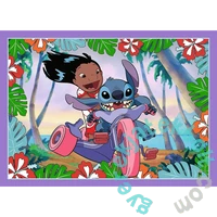 Trefl 4 az 1-ben puzzle (35,48,54,70 db-os) - Lilo és Stitch (34633)