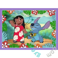 Trefl 4 az 1-ben puzzle (35,48,54,70 db-os) - Lilo és Stitch (34633)