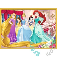Trefl 4 az 1-ben puzzle (35,48,54,70 db-os) - Disney Princess - Boldog nap (34385)