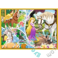 Trefl 4 az 1-ben puzzle (35,48,54,70 db-os) - Disney Princess - Boldog nap (34385)