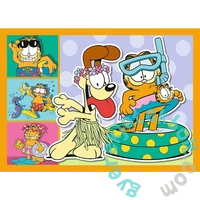 Trefl 4 az 1-ben puzzle (35,48,54,70 db-os) - Garfield (34673)