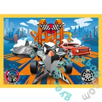 Trefl 4 az 1-ben puzzle (35,48,54,70 db-os) - Hot wheels (34627)
