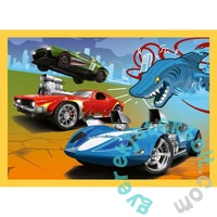 Trefl 4 az 1-ben puzzle (35,48,54,70 db-os) - Hot wheels (34627)