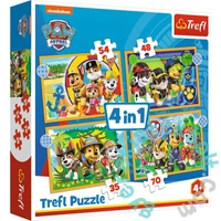 Trefl 4 az 1-ben puzzle (35,48,54,70 db-os) - Mancs Őrjárat - Kalandok (34395)