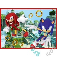 Trefl 4 az 1-ben puzzle (35,48,54,70 db-os) - Sonic (34625)