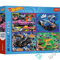 Trefl 4 x 250 db-os puzzle - Hot Wheels (13312)