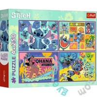 Trefl 4 x 250 db-os puzzle - Lilo és Stitch (13311)