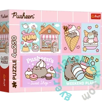 Trefl 4 x 250 db-os puzzle - Meet the Pusheen (13371)