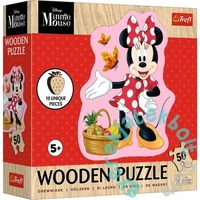 Trefl 50 db-os Wooden Contour Fa Puzzle - Minnie Mouse (20279)