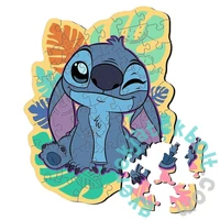 Trefl 50 db-os Wooden Contour Fa Puzzle - Stitch (20281)