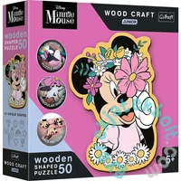 Trefl 50 db-os Wood Craft Shaped Prémium Fa Puzzle - Minnie világa (20200)