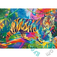 Trefl 500 db-os UFT Prime puzzle - Color Splash - Találkozás a tigrissel (37453)