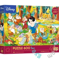 Trefl 600 db-os puzzle - 40 Éves Jubileum - Disney - Hófehérke és a hét törpe (37603)