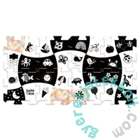 Trefl 8 db-os Szivacs puzzle - Babák és mackók - Fekete,fehér (61616)