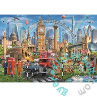 Trefl 4 x 1000 db-os puzzle - Festett városok és kapibarák (94068)