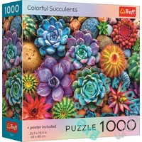 Trefl 1000 db-os puzzle - Színes pozsgások (99307)