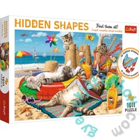 Trefl 1011 db-os Hidden Shapes puzzle - Macskák vakációja (10674)