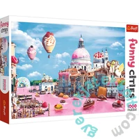 Trefl 1000 db-os puzzle - Funny Cities - Édességek Velencében (10598)